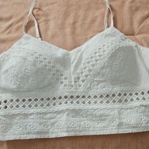 NWOT White Lace Bralette